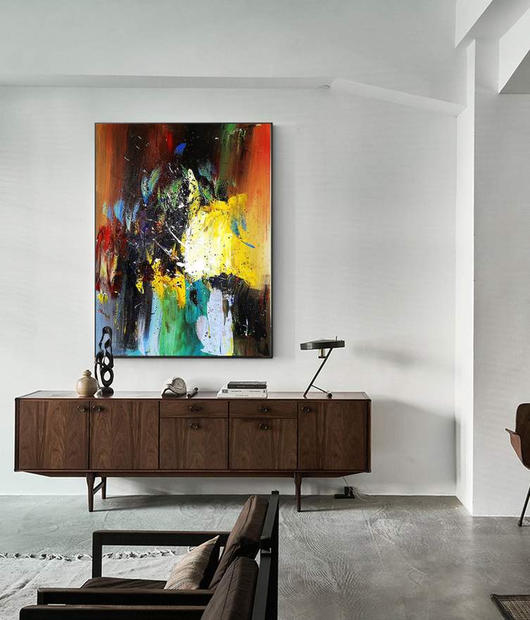 canvas purple wall art
